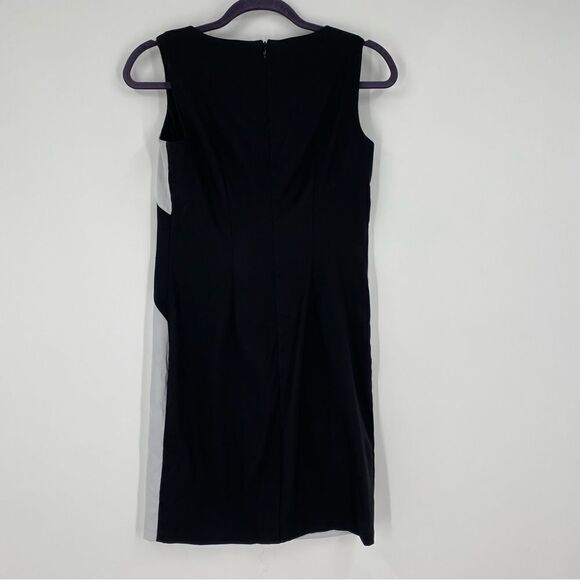 ABStudio Women’s Round Neck Sleeveless Color Block Mini Dress size 4 - Picture 3 of 4
